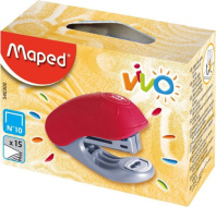 Степлер MAPED 10 на 15 листов, детский, пластик, антистеп.