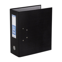 Регистратор А4 125мм PVC, 2 механизма, ClassicHC, чёрный, карман