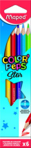 Карандаши цвет.  6цв  Maped Color Peps  трехгранные, ударопрочные, карт.упак.