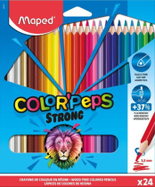 Карандаши цвет. 24цв  Maped Color Peps Strong, пластиковые, повышенной прочности