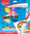 Карандаши цвет. 24цв  Maped Color Peps пластиковые, с ластиком, стираемые