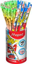 Карандаш TATOO TEENS НВ треуг, ударопрочный, ЦЕНА ЗА 1 ШТ (36 шт. в стакане)