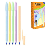 Ручка шар. BIC Cristal Pastel, синяя, 1,0мм