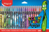 Фломастеры  24цв "Maped. Color peps monster", с заблокир. пишущ.узлом, смываемые
