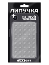 Присоска-липпер "Simple" светло-серая
