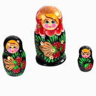 Матрешка 3в1 расписная