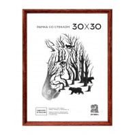 Фоторамка дерево 30*30см. 1702 (Темно-коричневая)