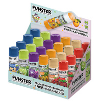 Клей-карандаш ароматизированный FUNSTER (ФАНСТЕР), ассорти 6 запахов, 15 г, 274269 Клей-карандаш ароматизированный FUNSTER (ФАНСТЕР), ассорти 6 запахов, 15 г, 274269