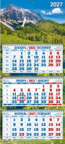 Календарь Трио  310*680мм на 2027г.  Горный пейзаж