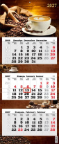 Календарь Трио Премиум  340*840мм на 2027г.  Кофе