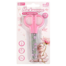 Ножницы детские Феникс+ "Кот с цветком" 12,5 cм, нерж.сталь