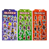 Наклейки 3D 10*22см "Bloxer" 3 дизайна