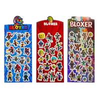 Наклейки Bloxer лазерные 10*22 см 3 дизайна