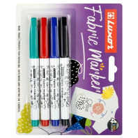 Маркеры по ткани 4цв "Luxor FABRIC MARKER"