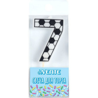 Свеча-цифра "7" Футболист, 5см Свеча-цифра "7" Футболист, 5см
