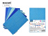 Набор фоамирана А4  5л., 5цв., 1,5мм оттенки синего с блестками