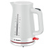 Чайник BOSCH TWK3M121, 1,7л, 2400Вт, закрытый нагревательный элемент, пластик, белый