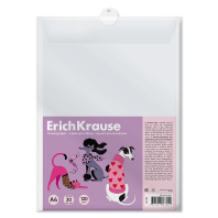 Бумага для рисования в пластиковой папке ErichKrause Модный хвост, А4, 30 листов