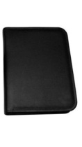 Папка деловая к/з А4 1 отделение Лайт, с кольцами, чёрная
