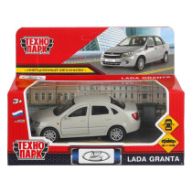 Машинка метал. 11,5 см "LADA granta" двери, инерц. мех., серебристый