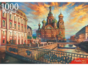 Пазлы 1000 элементов  "Санкт-Петербург. Спас-на-крови"