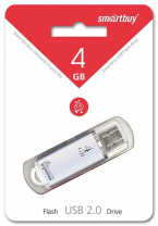 Флеш-драйв   8 GB USB Smartbuy V-Cut Silver