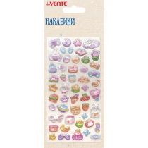 Наклейки эпоксидные объемные  9*17,4см  "Зайцы в саду" 3D, в том числе д/телефона