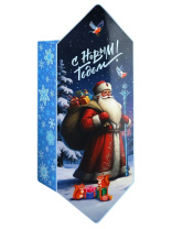 Коробка для конфет  700гр Конфета "Дедушка мороз и Внучка"