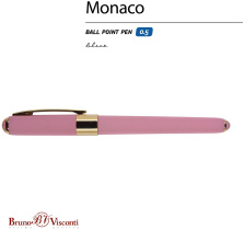 Ручка в футляре "Monaco. Розовая" шарик., 0,5мм, пластик/металл., синие чернила + стержень