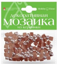 Мозаика декоративная керамическая  8x8мм 100шт коричневый