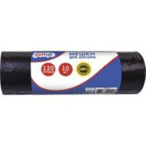 Мешки для мусора "CleanLab" 68см/108см, 12мкм, 120л, 10шт. в рулоне
