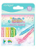 Мелки восковые KEYROAD Glitter 12цв