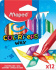 Мелки восковые MAPED COLOR'PEPS WAX 12 цв. треуг.форма, карт.упак