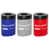 Точилка BRAUBERG STAR-010, с контейнером, цвет ассорти, код 1С, 274074 Точилка BRAUBERG STAR-010, с контейнером, цвет ассорти, код 1С, 274074