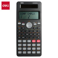 Калькулятор  10+2 разр. Deli научный, черный ED300SR-2