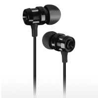 Наушники внутриканальные  Smartbuy TURBO SOUND, метал. корпус, черные