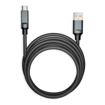 Кабель Smartbuy BOLD TYPE C для зарядки и передачи данных, черный, 3А, TPE, 1м, супертолстый