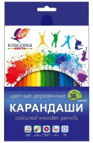 Карандаши цвет. 36цв  Луч "Классика", деревянные