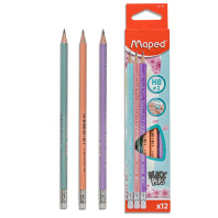 Карандаш BLACK PEPS PASTEL НВ треуг, с ластиком Карандаш BLACK PEPS PASTEL НВ треуг, с ластиком