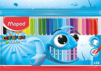 Фломастеры 24цв "Maped. Color peps ocean", суперсмываемые Фломастеры 24цв "Maped. Color peps ocean", суперсмываемые