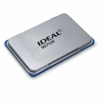 Подушка штемпельная IDEAL настольная 90*160мм, металл, синяя Подушка штемпельная IDEAL настольная 90*160мм, металл, синяя