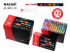 Набор маркеров акриловых  72цв. кистевидн. "Mazari" 2мм