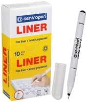 Ручка линер Centropen 0,3мм черная Ручка линер Centropen 0,3мм черная