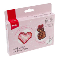 Фигурки из бисера "Рука с сердечком, сердце" брелоки