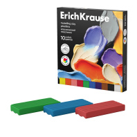 Пластилин классический ErichKrause Черная серия 10 цветов, 160 г (в коробке 10 шт)
