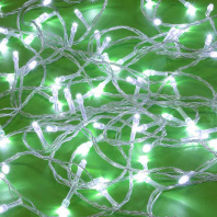 Гирлянда LED светодиодная 180 л. белый провод 14м, вьюн, 220В, мультицвет