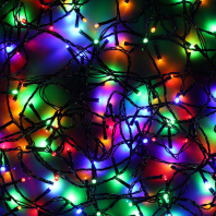 Гирлянда электрическая 14м 180LED светодиодная,  вьюн 220В, мультицвет