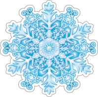 Украшение на скотче 10*10см "Снежинка"