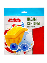 Пазлы контурные 6в1 до 250*100мм "Транспорт" мягкие Пазлы контурные 6в1 до 250*100мм "Транспорт" мягкие