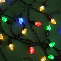 Гирлянда электрическая 10м 80LED "Шишка"светодиодная,  8 режимов, 220В, мультицвет